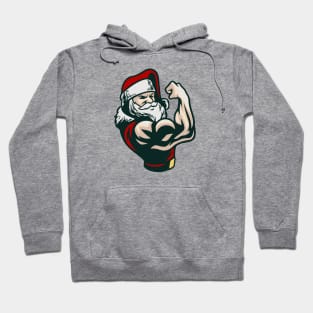 Buff Santa Flexing Hoodie